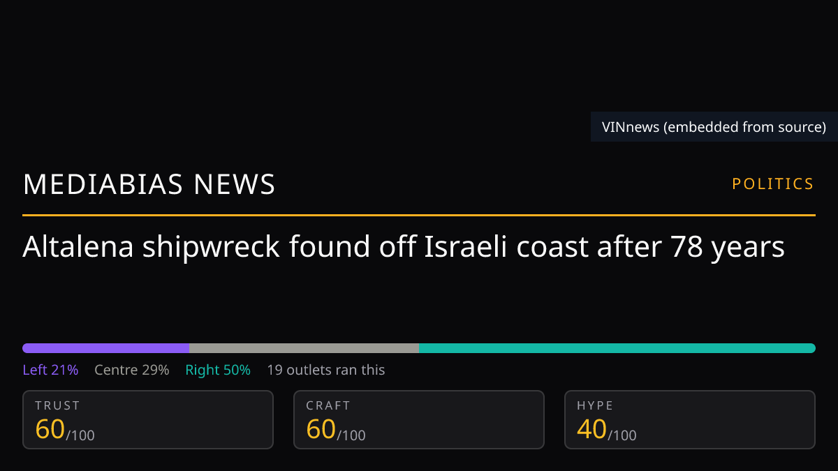Altalena shipwreck found off Israeli coast after 78 years