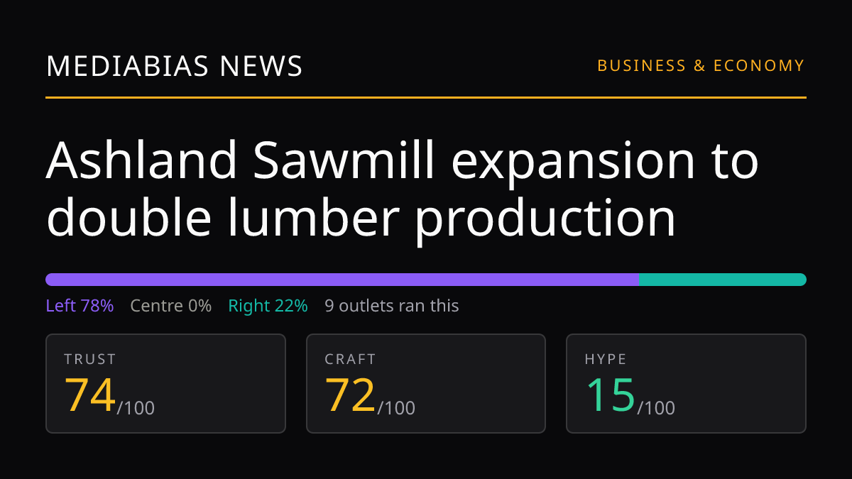 Ashland Sawmill expansion to double lumber production