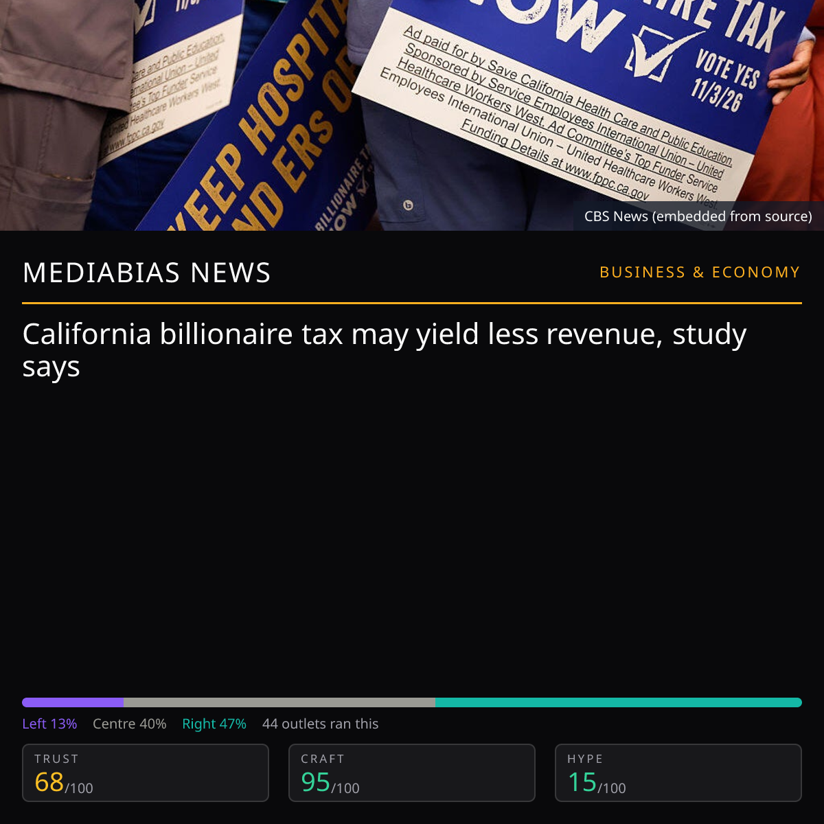 California Billionaire Tax Revenue | MediaBias News