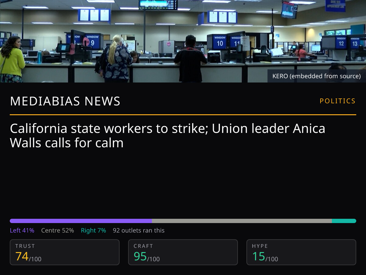 California State Workers Strike | MediaBias News