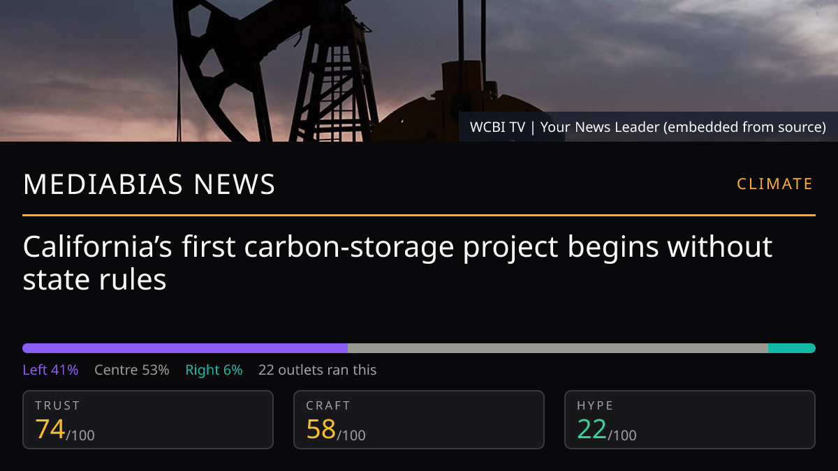 California’s first carbon-storage project begins without state rules