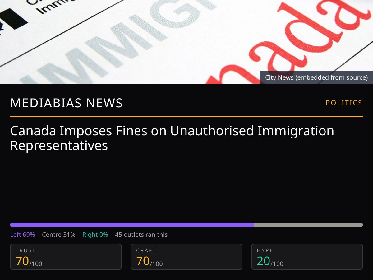 Canada Fines Unauthorised Immigration Reps | MediaBias News