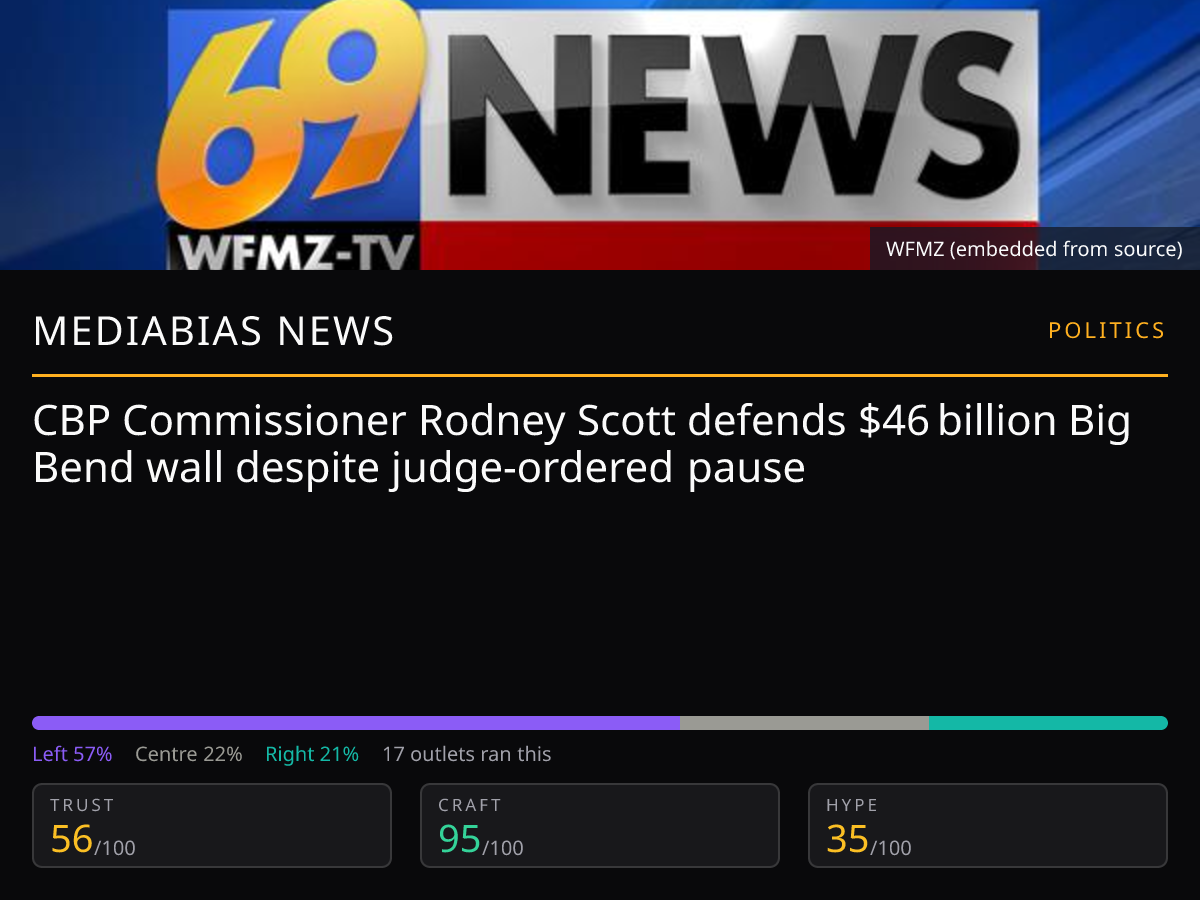 Rodney Scott on Big Bend wall | MediaBias News
