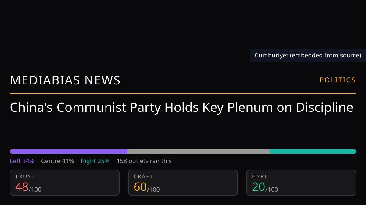 Xi Jinping at Communist Party plenum | MediaBias News