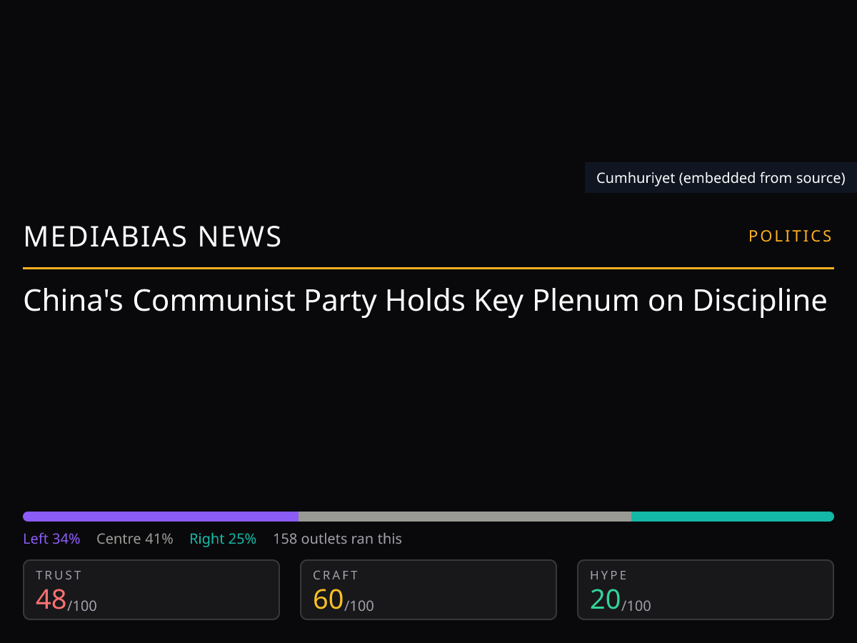 Xi Jinping at Communist Party plenum | MediaBias News