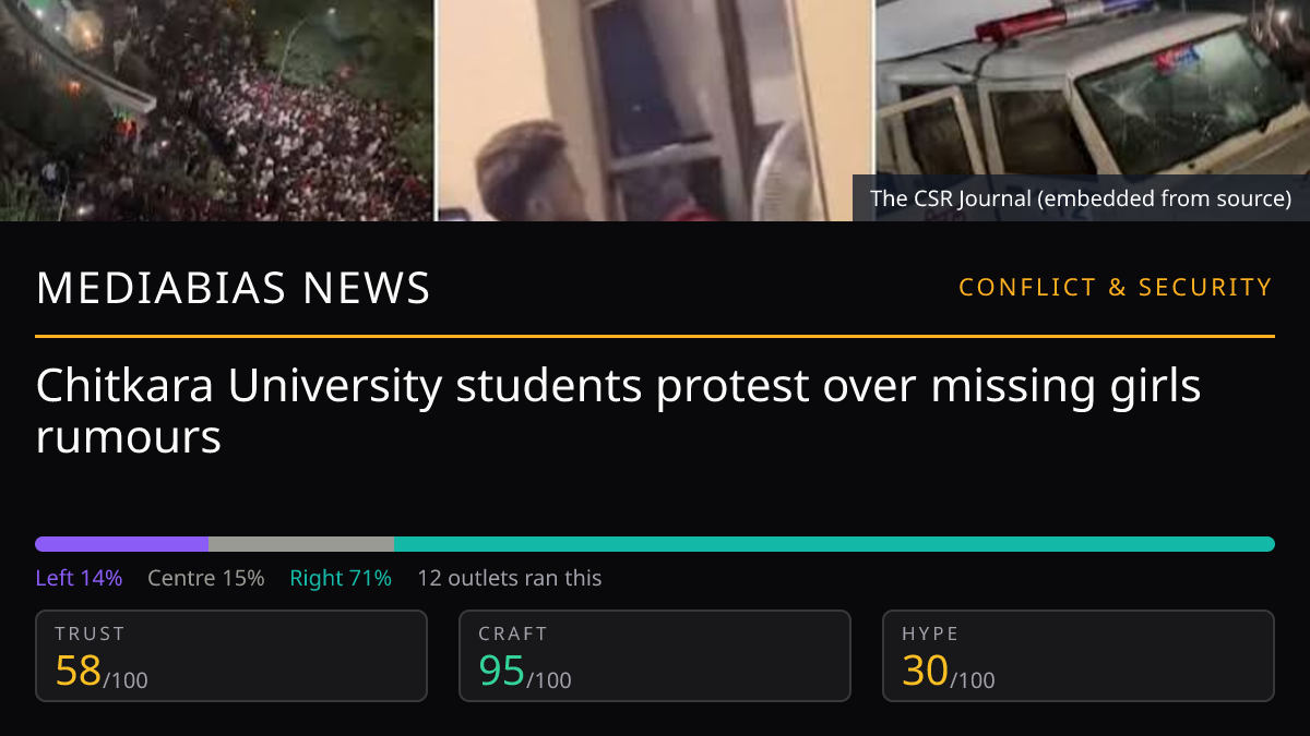 Chitkara University students protest over missing girls rumours
