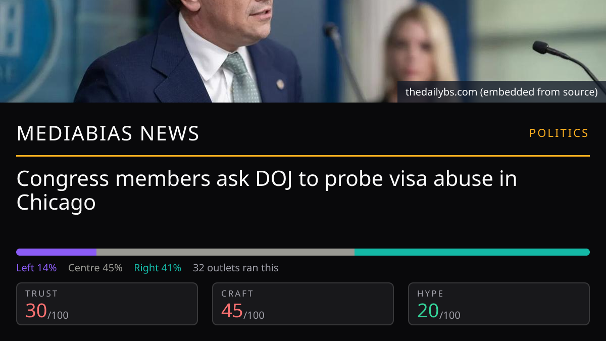 Congress members ask DOJ to probe visa abuse in Chicago