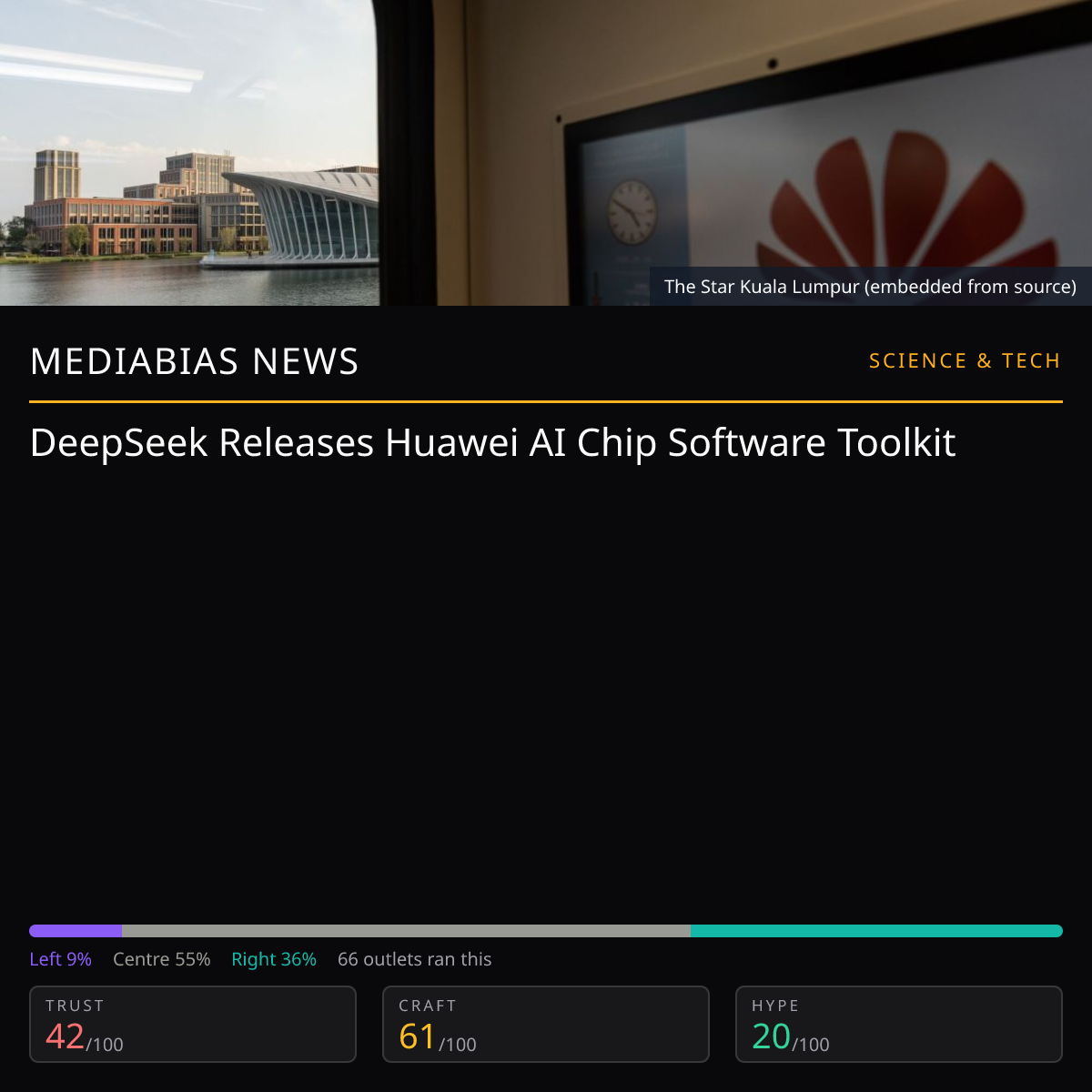 DeepSeek Huawei AI Chip Software | MediaBias News