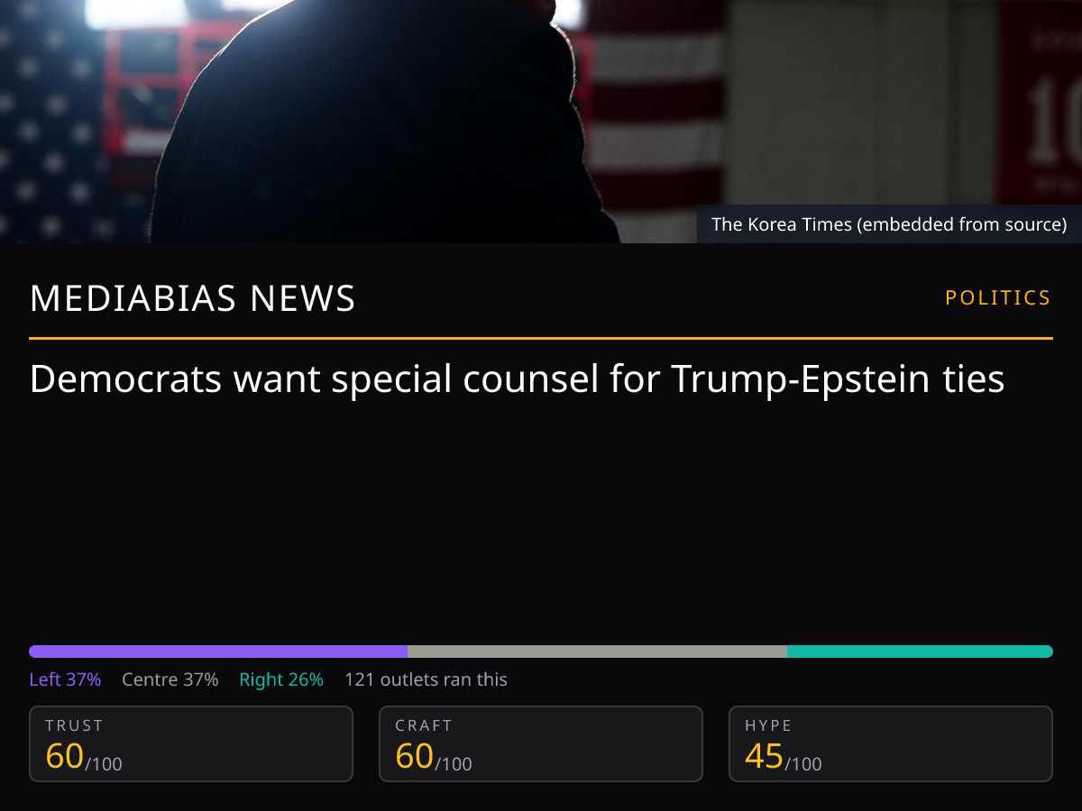 Trump-Epstein Ties Probe Sought | MediaBias News