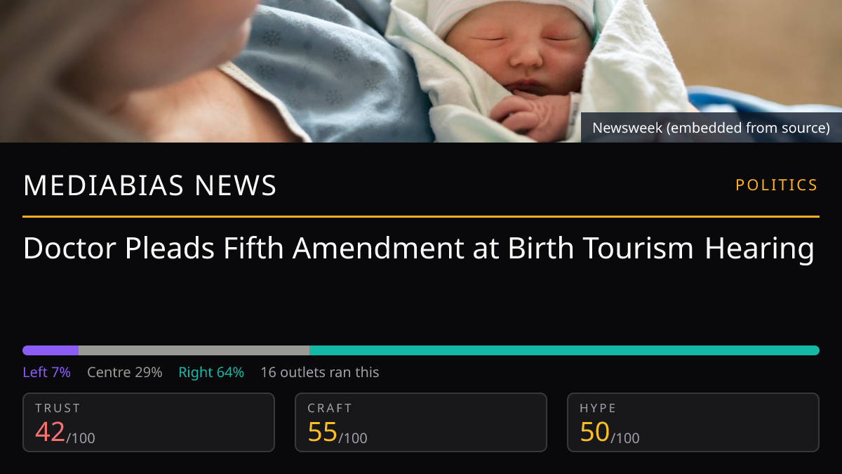 Doctor Pleads Fifth Amendment at Birth Tourism Hearing