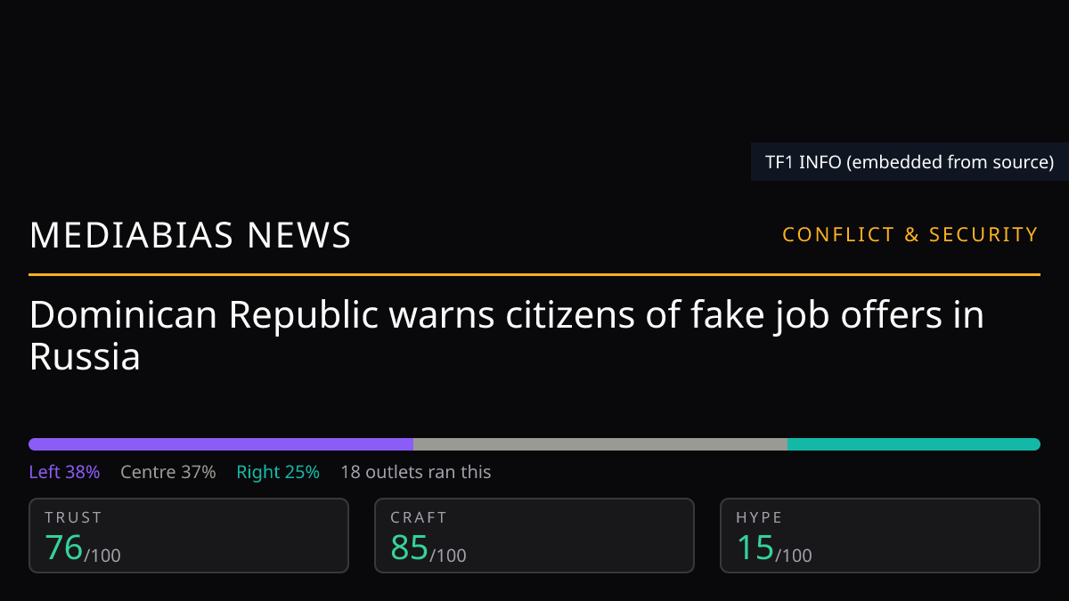 Dominican Republic warns citizens of fake job offers in Russia