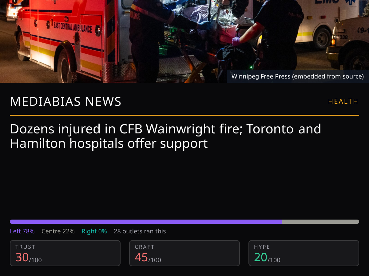 CFB Wainwright fire | MediaBias News