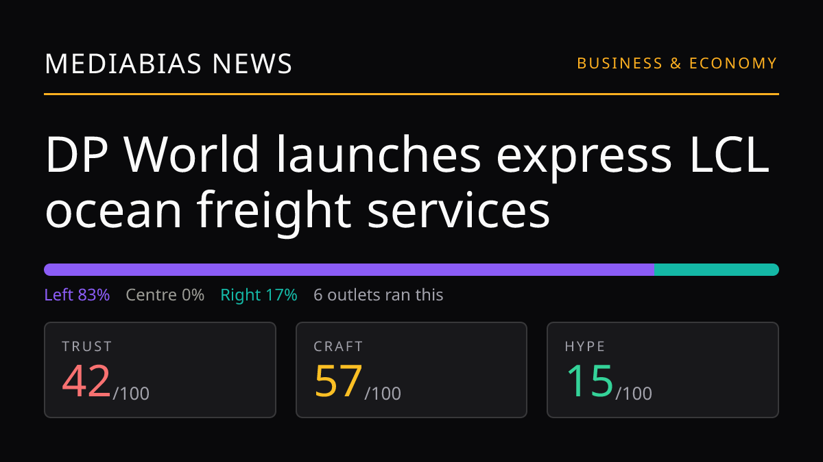 DP World launches express LCL ocean freight services