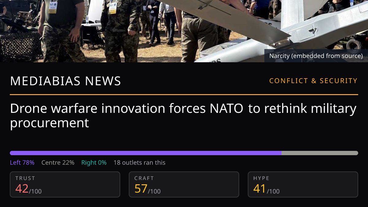 Drone warfare innovation forces NATO to rethink military procurement