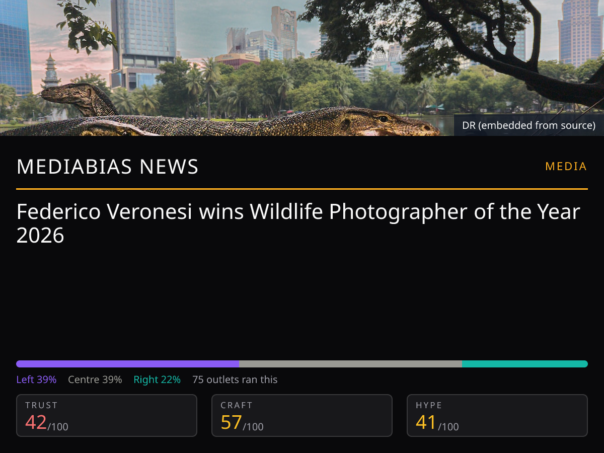 Federico Veronesi Wins Wildlife Photo Award | MediaBias News
