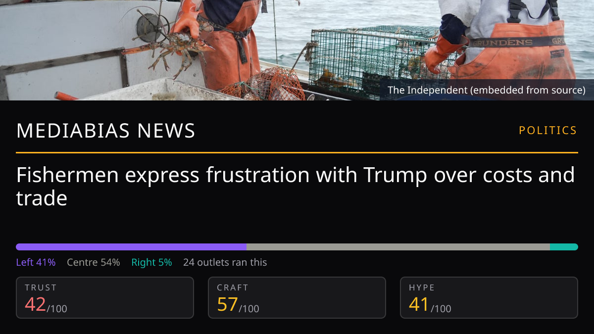 Fishermen express frustration with Trump over costs and trade