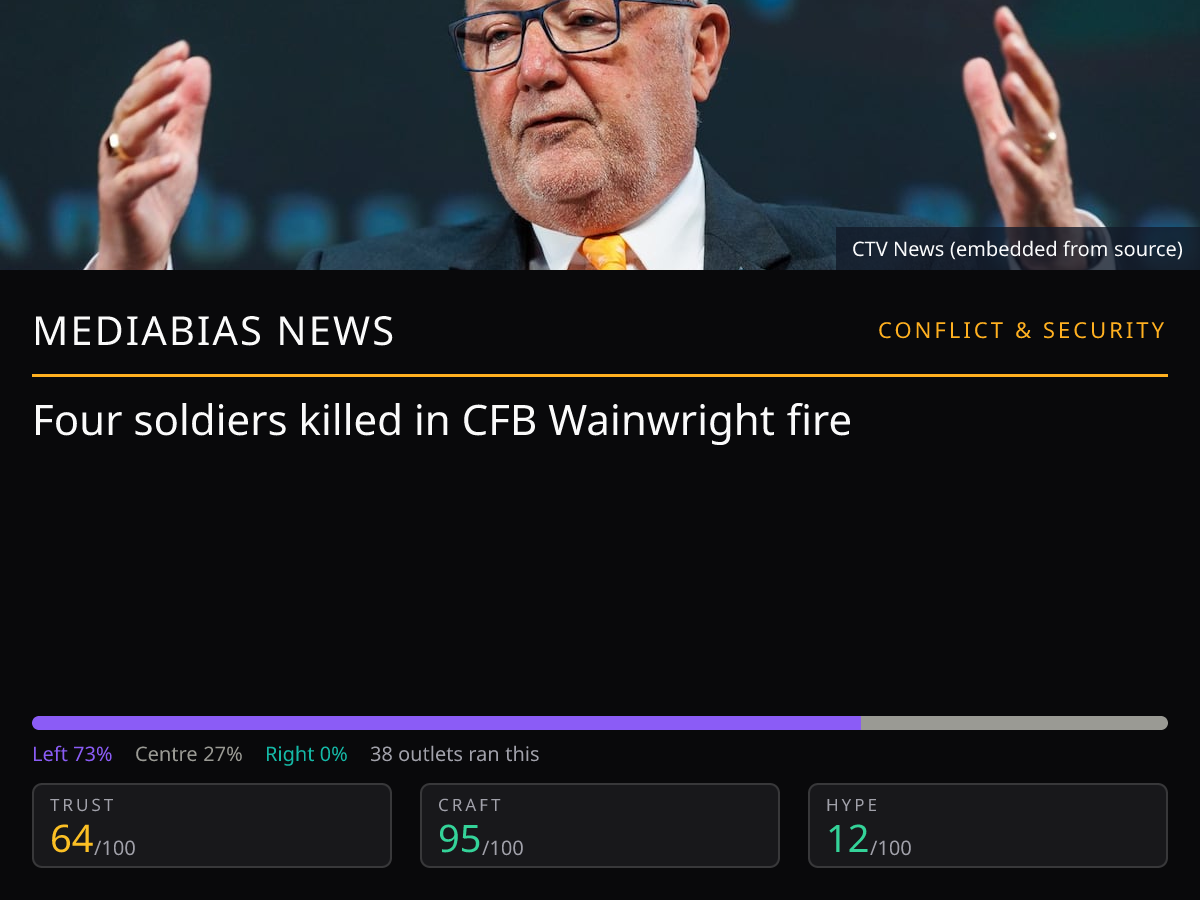 CFB Wainwright fire kills 4 | MediaBias News