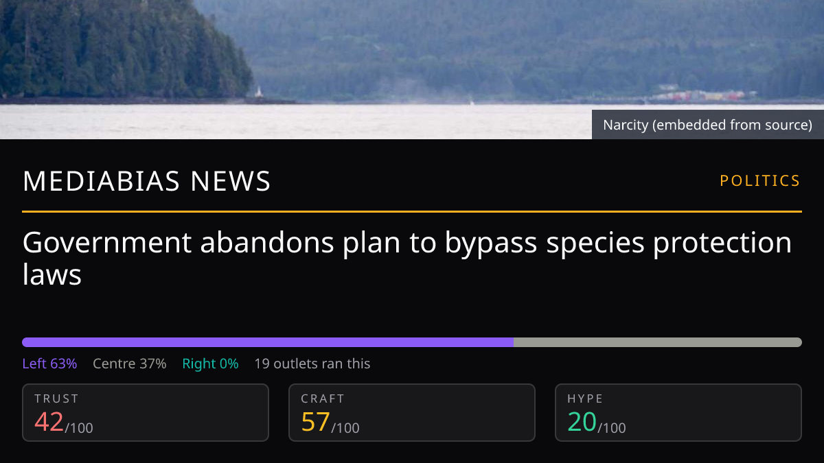 Government abandons plan to bypass species protection laws