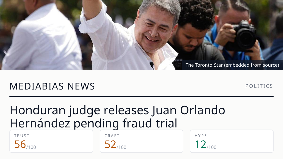 Honduran judge releases Juan Orlando Hernández pending fraud trial