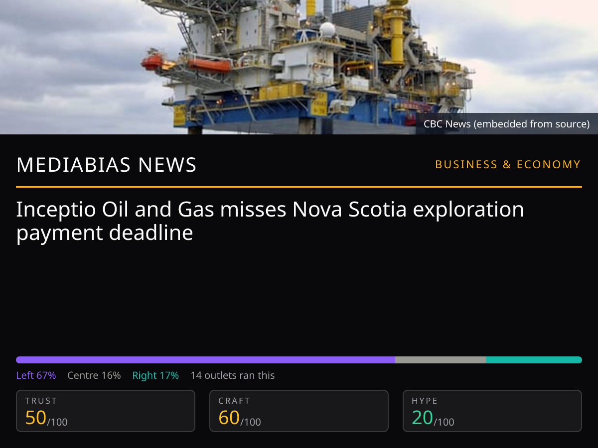 Inceptio Oil and Gas Misses Payment | MediaBias News