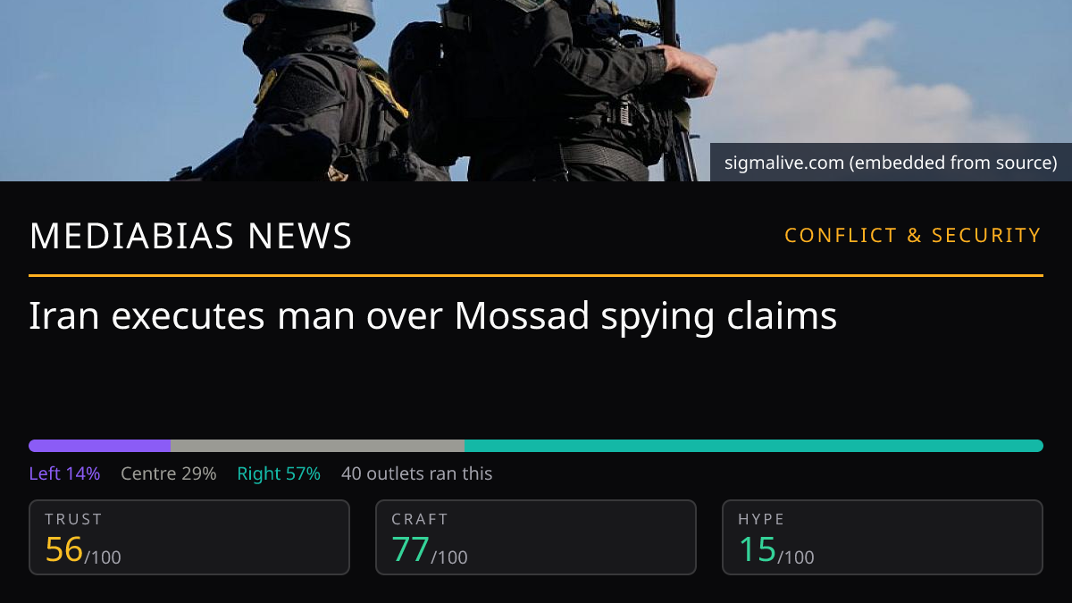 Iran executes man over Mossad spying claims