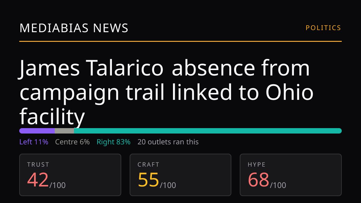 James Talarico absence from campaign trail linked to Ohio facility