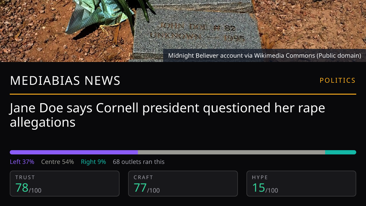 Jane Doe and Cornell president | MediaBias News