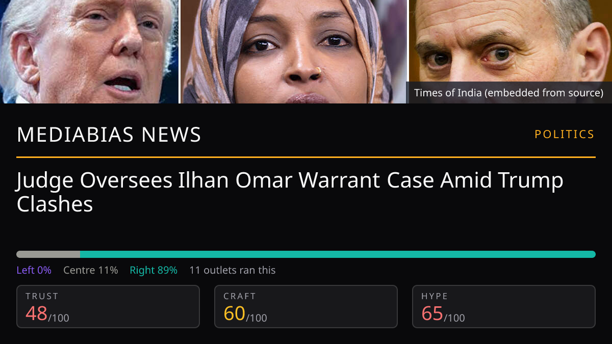 Ilhan Omar Warrant Case | MediaBias News