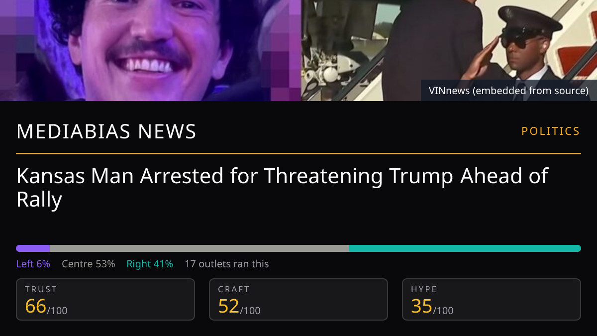 Kansas Man Arrested for Threatening Trump Ahead of Rally
