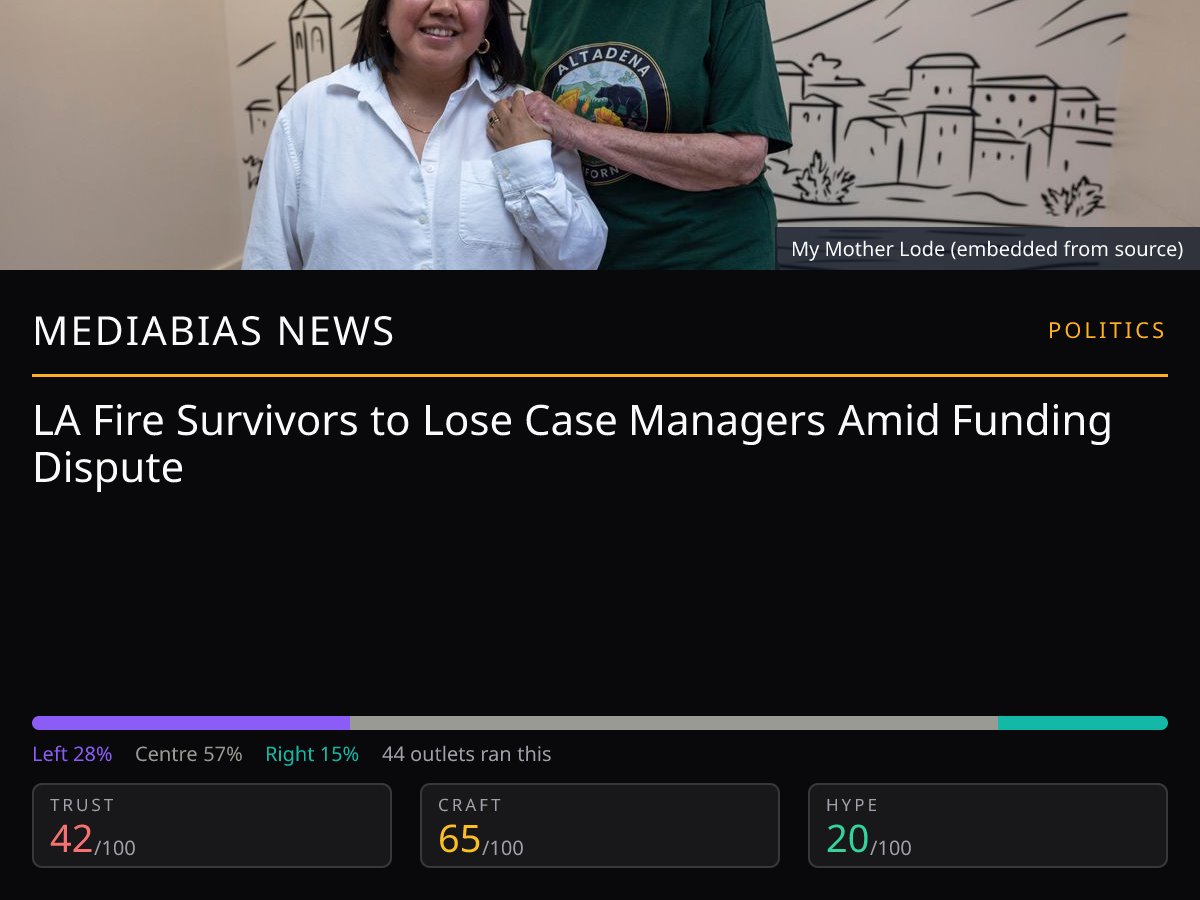 LA Fire Survivors Lose Case Managers | MediaBias News