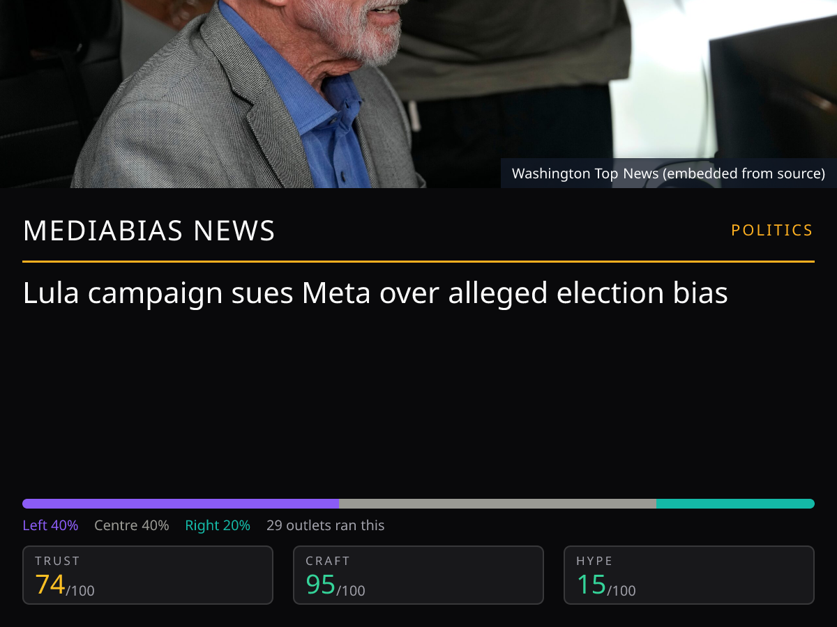 Lula Campaign Sues Meta | MediaBias News