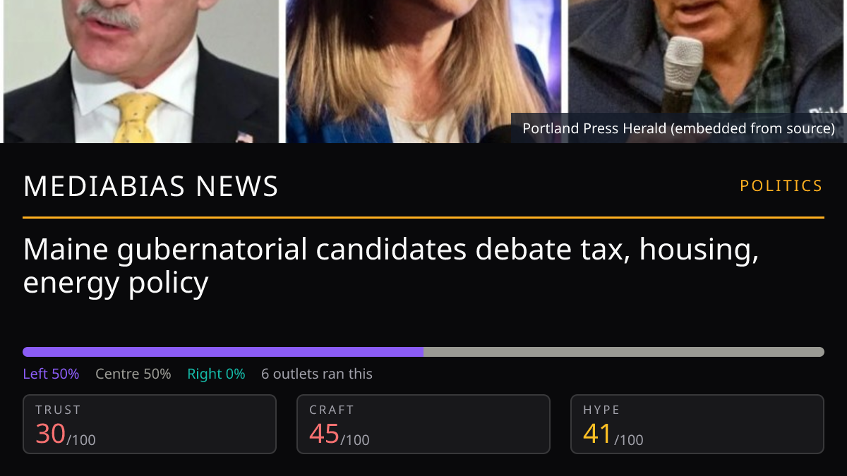 Maine gubernatorial candidates debate tax, housing, energy policy
