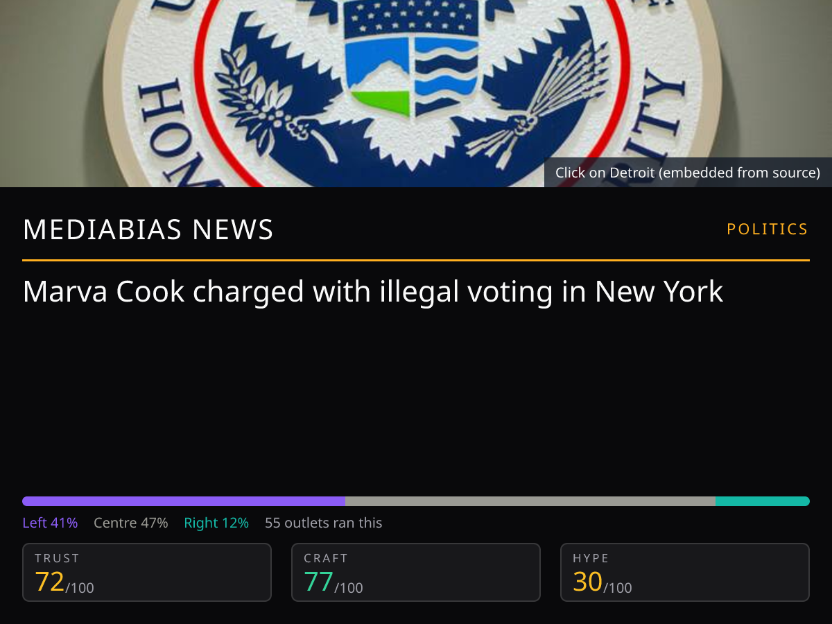 Marva Cook Charged | MediaBias News