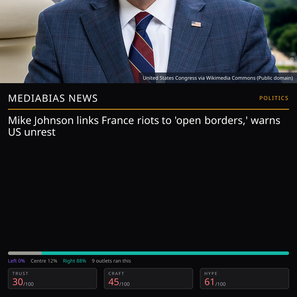 Mike Johnson on France riots | MediaBias News