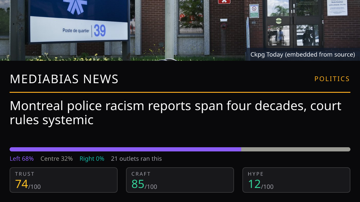 Montreal police racism reports span four decades, court rules systemic