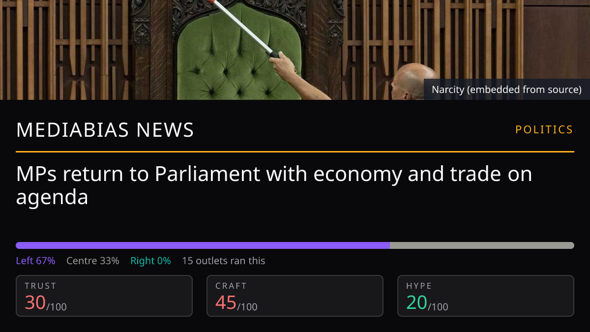 MPs return to Parliament with economy and trade on agenda