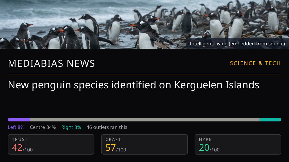 New penguin species identified on Kerguelen Islands
