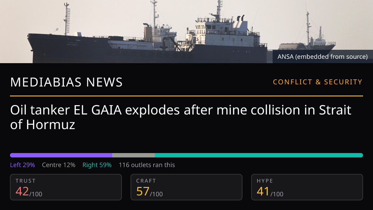 EL GAIA Tanker Explosion | MediaBias News