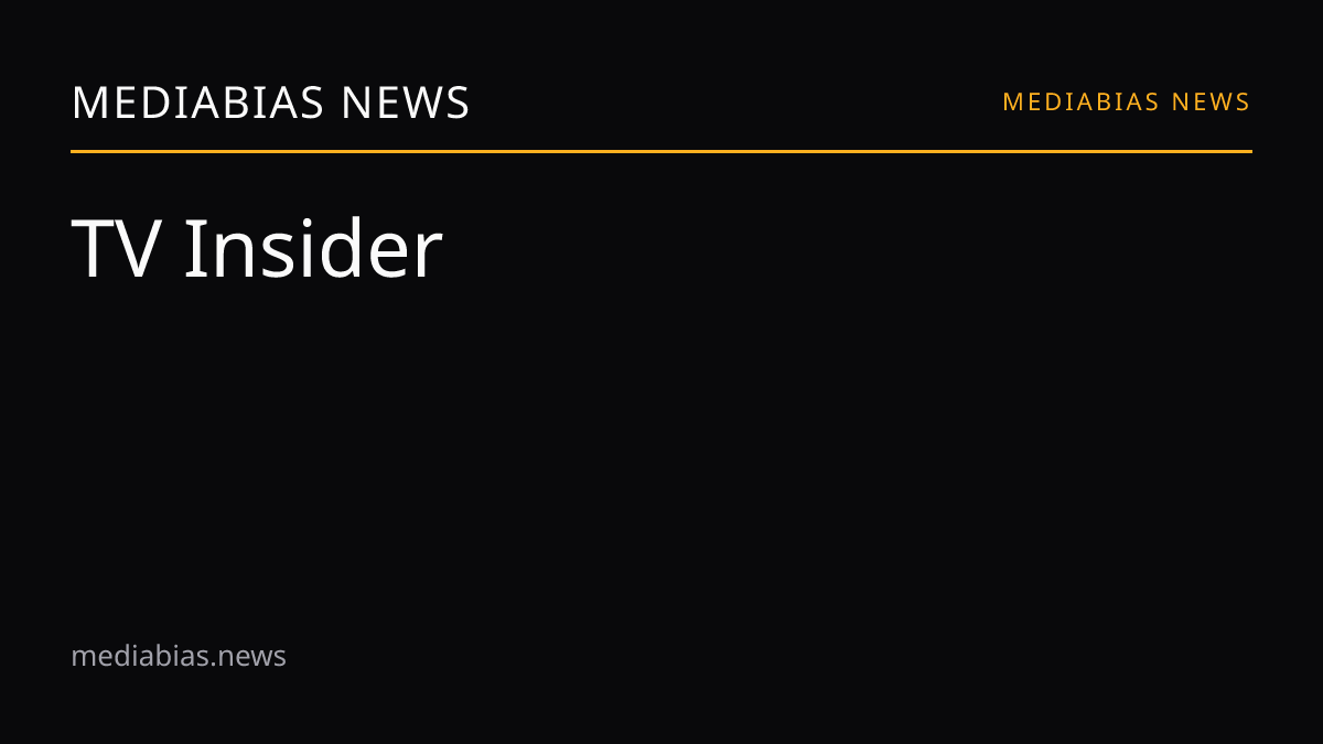 TV Insider media bias and reliability | MediaBias News