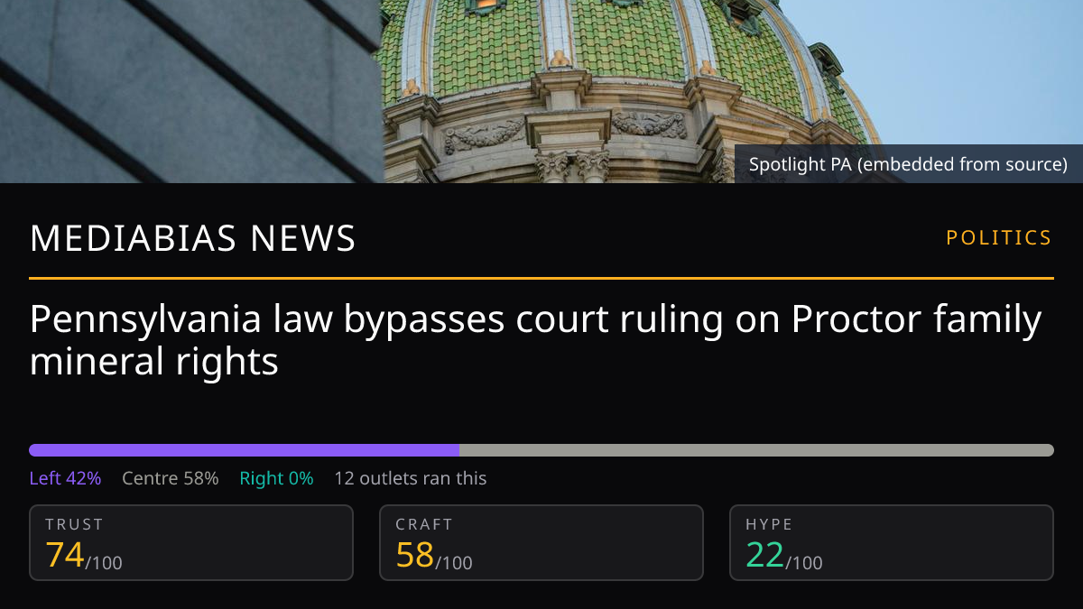Pennsylvania law bypasses court ruling on Proctor family mineral rights