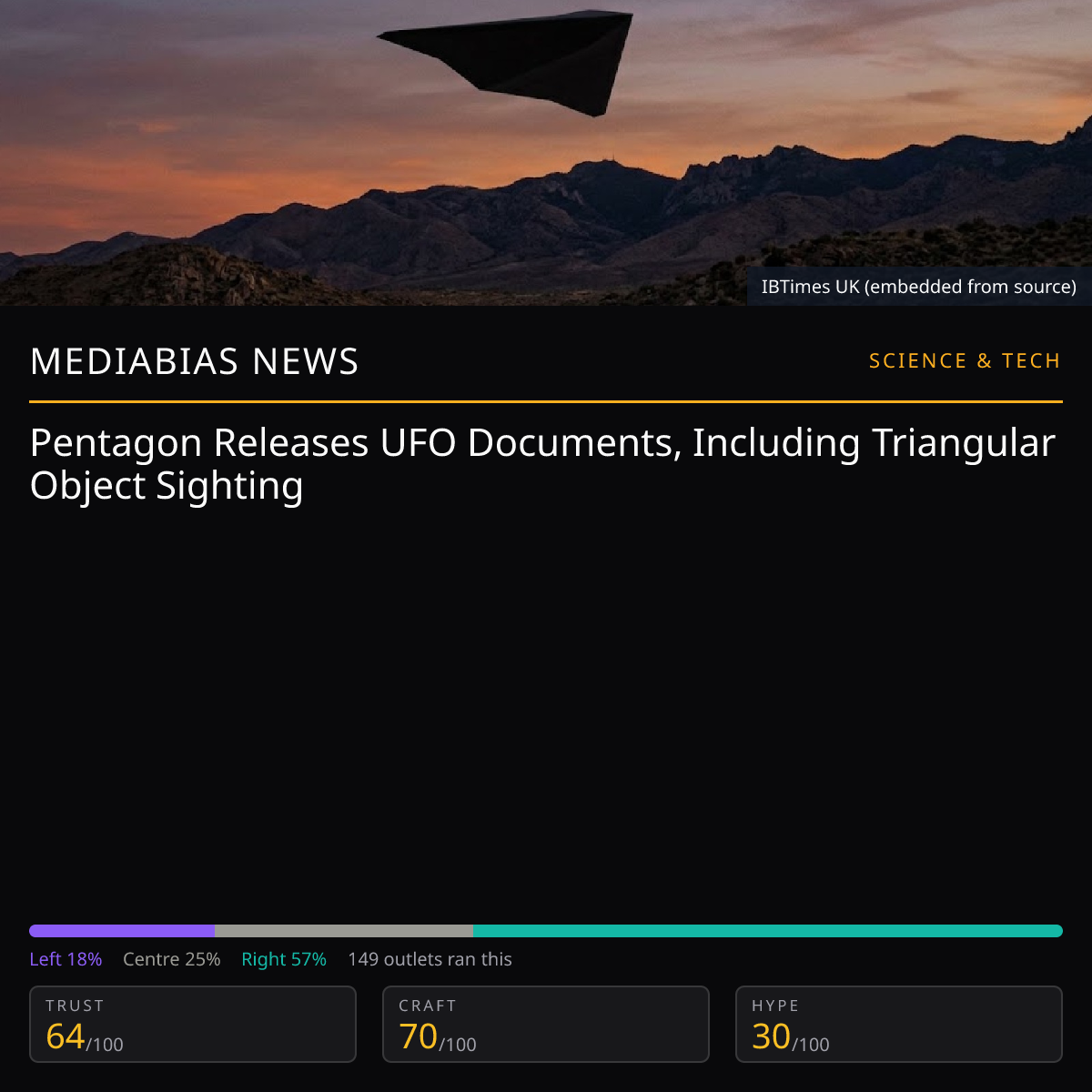 Pentagon UFO Documents | MediaBias News