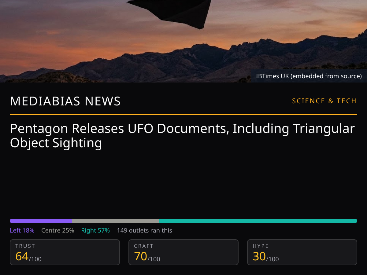Pentagon UFO Documents | MediaBias News