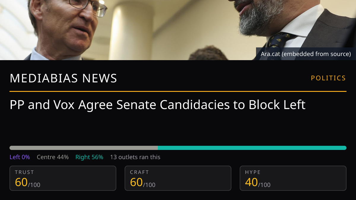 PP and Vox Agree Senate Candidacies to Block Left