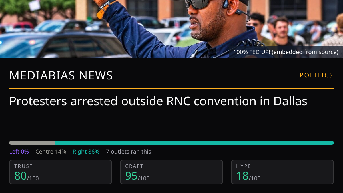 Protesters arrested outside RNC convention in Dallas