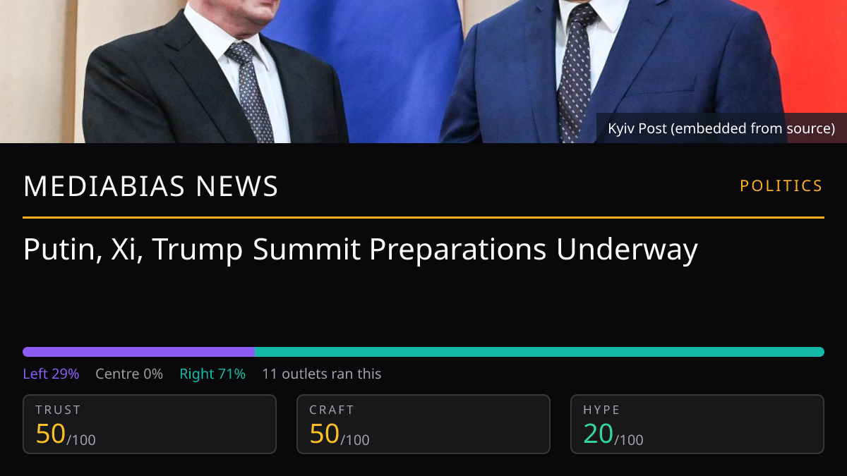 Putin, Xi, Trump Summit | MediaBias News