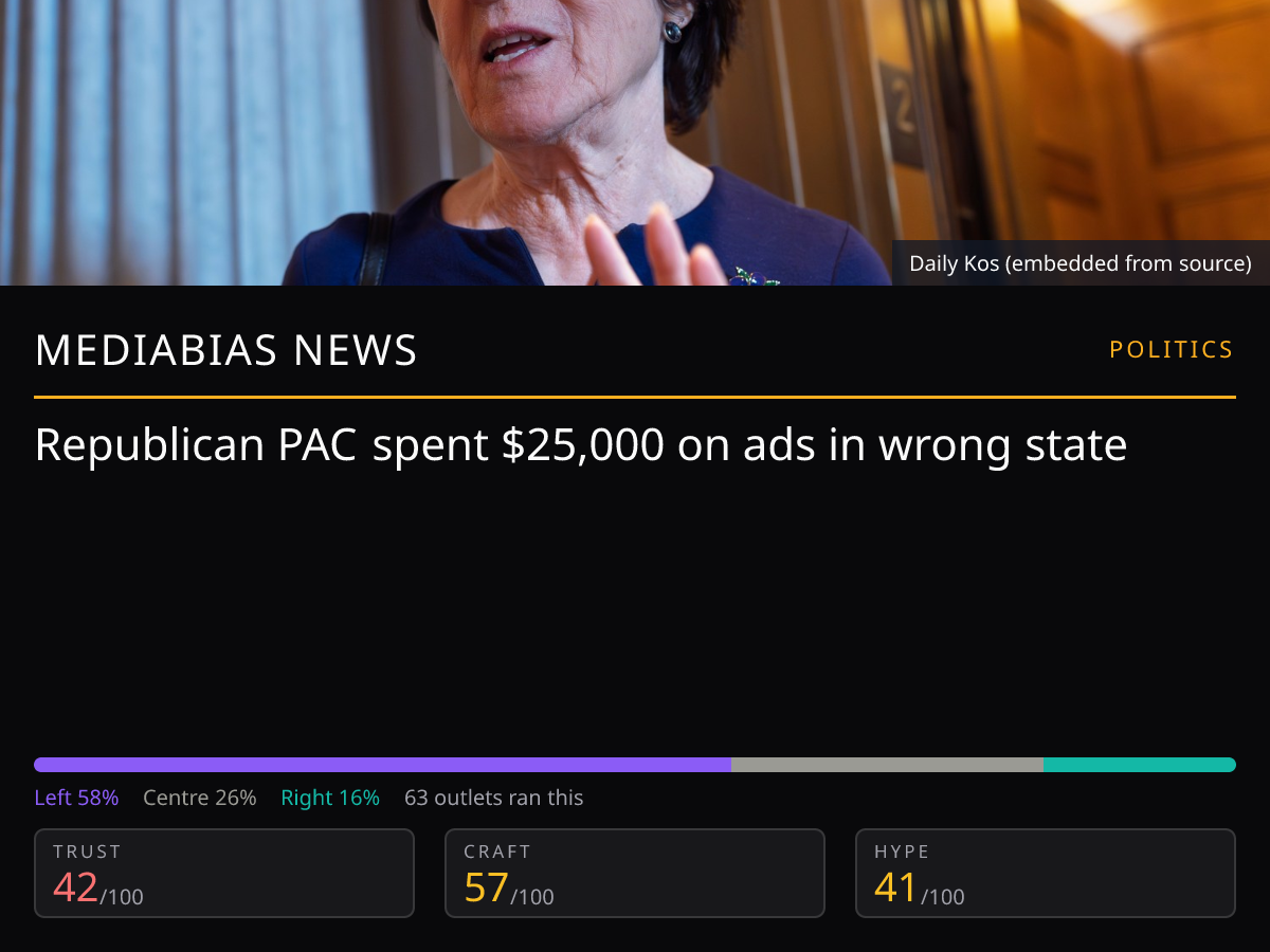 Defending Main Street PAC ad mistake | MediaBias News