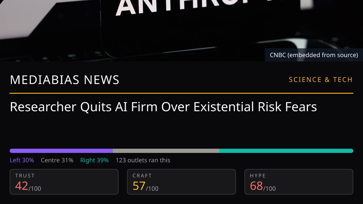Researcher Quits AI Firm Over Existential Risk Fears
