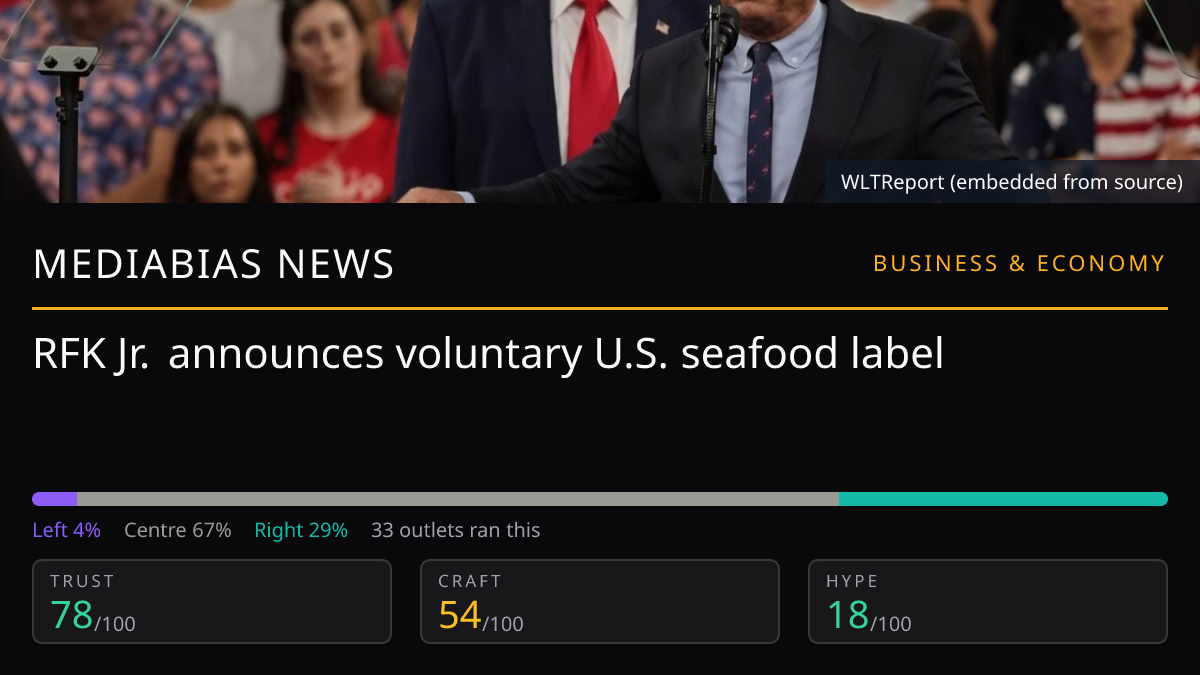 RFK Jr. US Seafood Label | MediaBias News