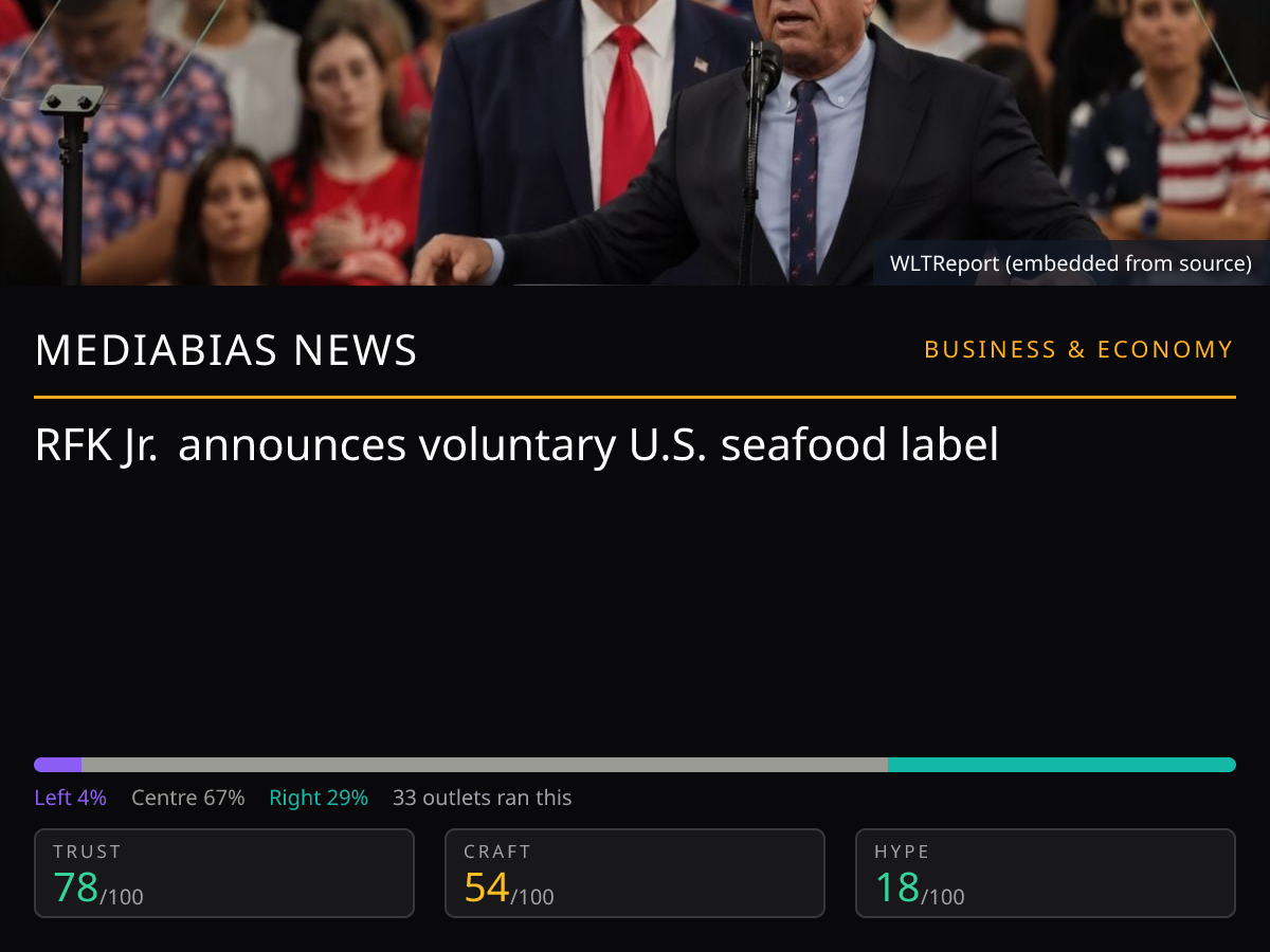 RFK Jr. US Seafood Label | MediaBias News