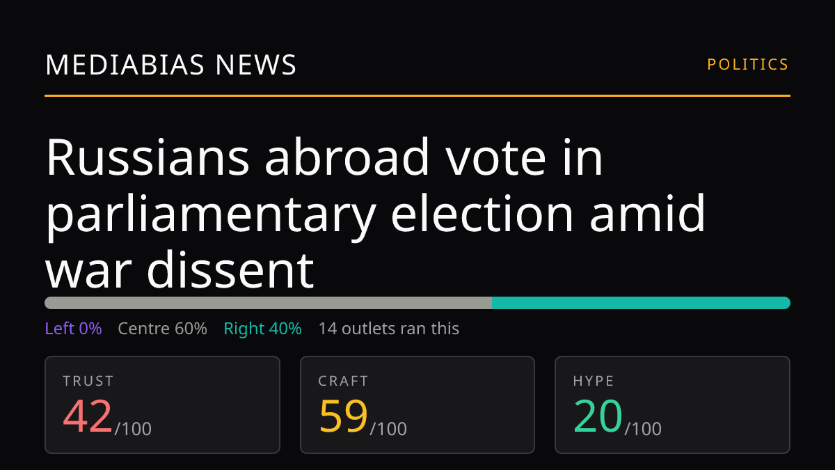 Russians abroad vote in parliamentary election amid war dissent